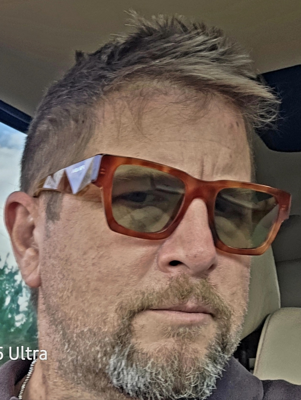 PradaGreen Square Men's SunglassesTortoiseshell Sunglasses - PRADA Brown